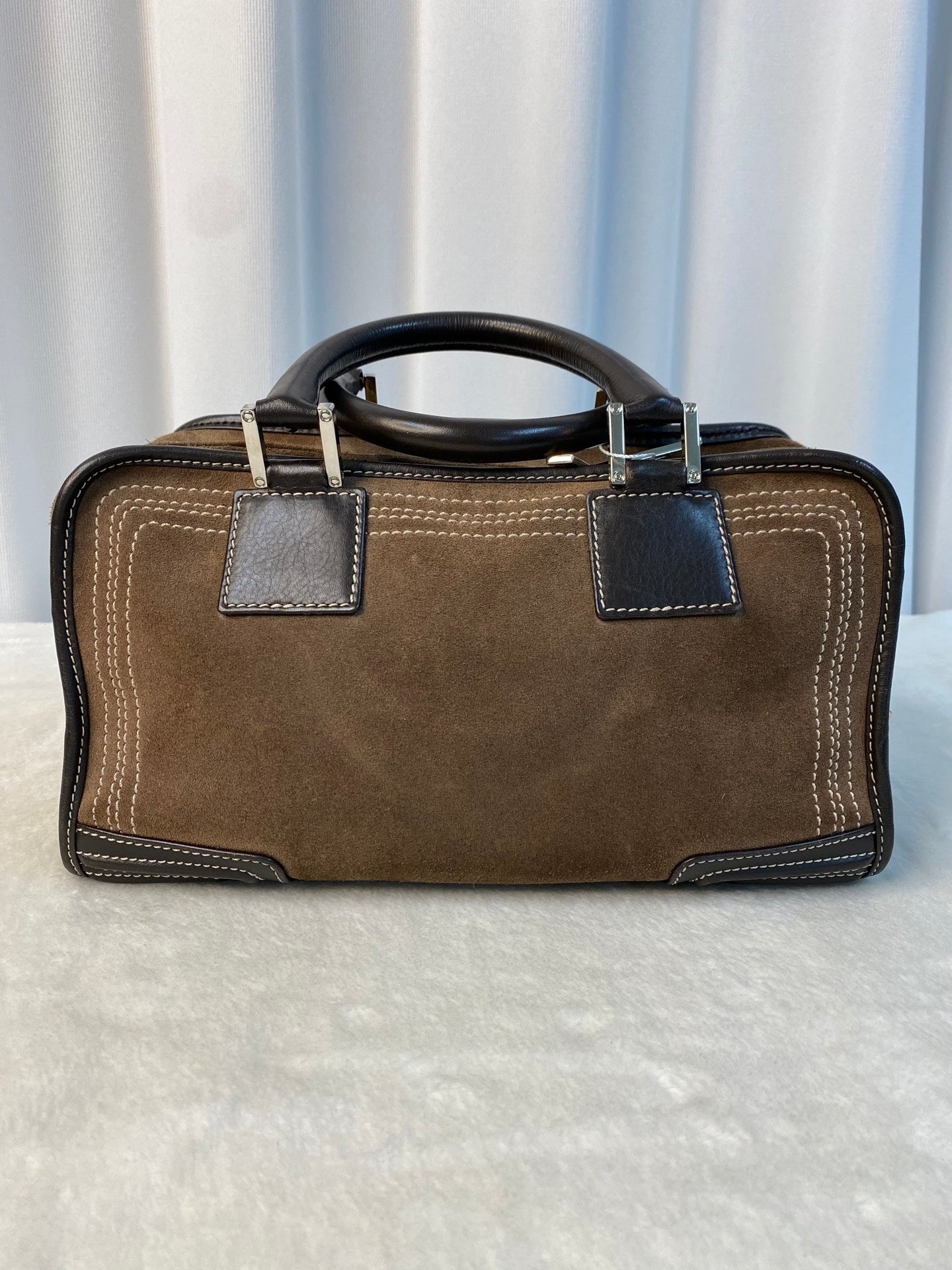 LOEWE Suede Amazona Handbag