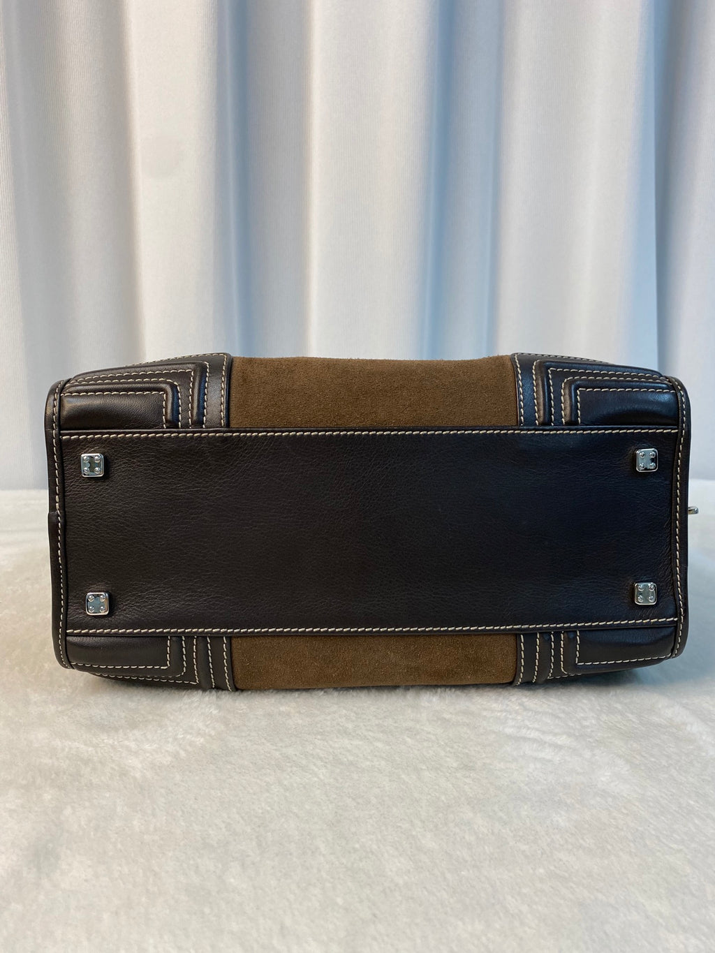 LOEWE Suede Amazona Handbag