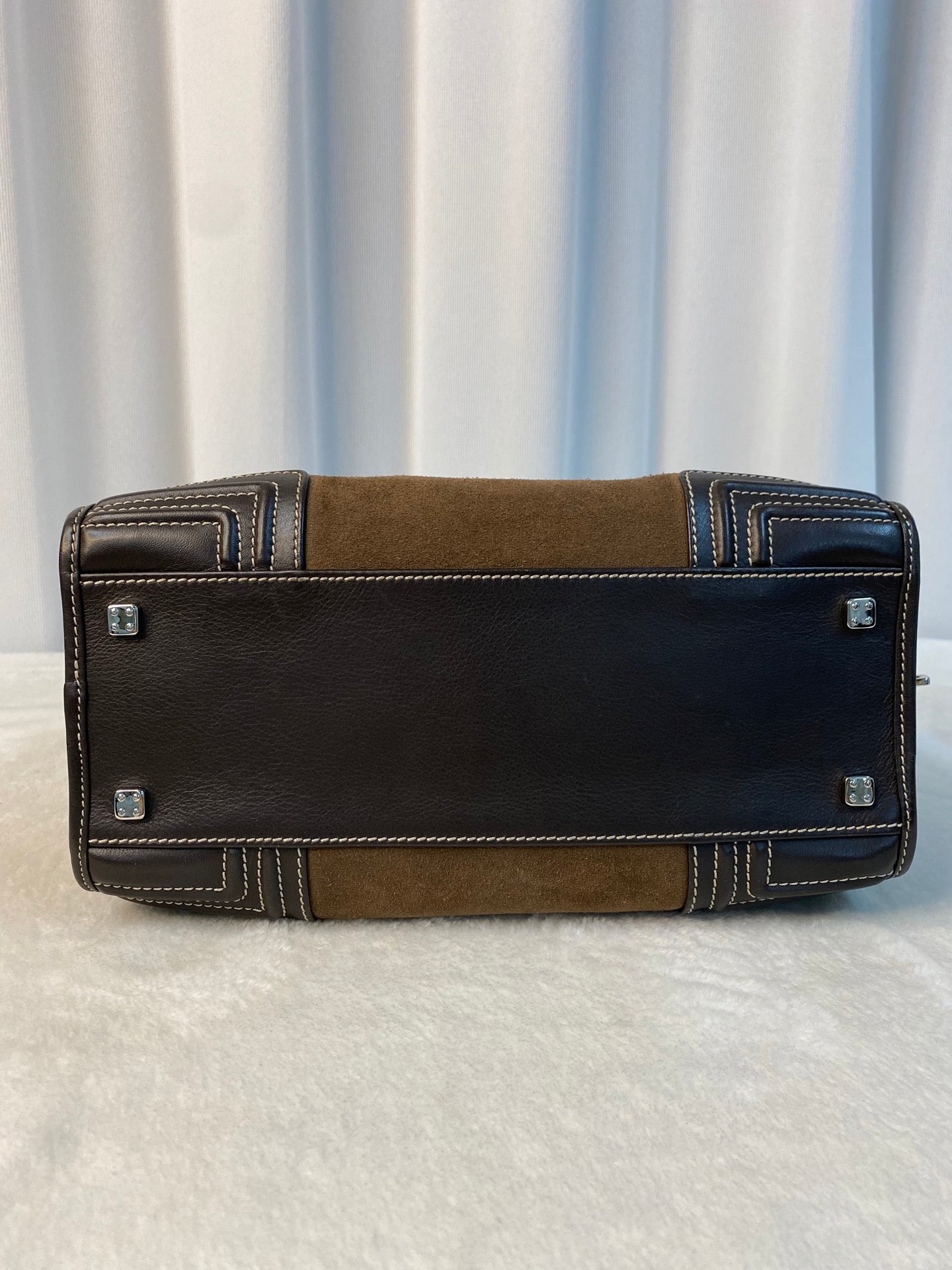 LOEWE Suede Amazona Handbag
