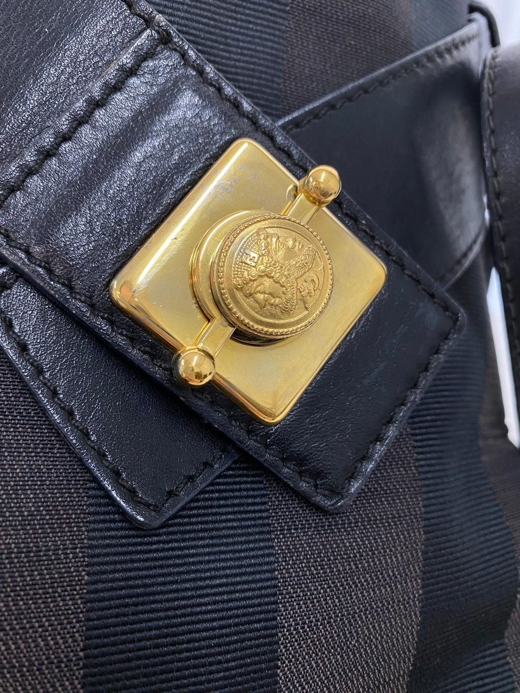 FENDI Pequin Stripe Shoulderbag