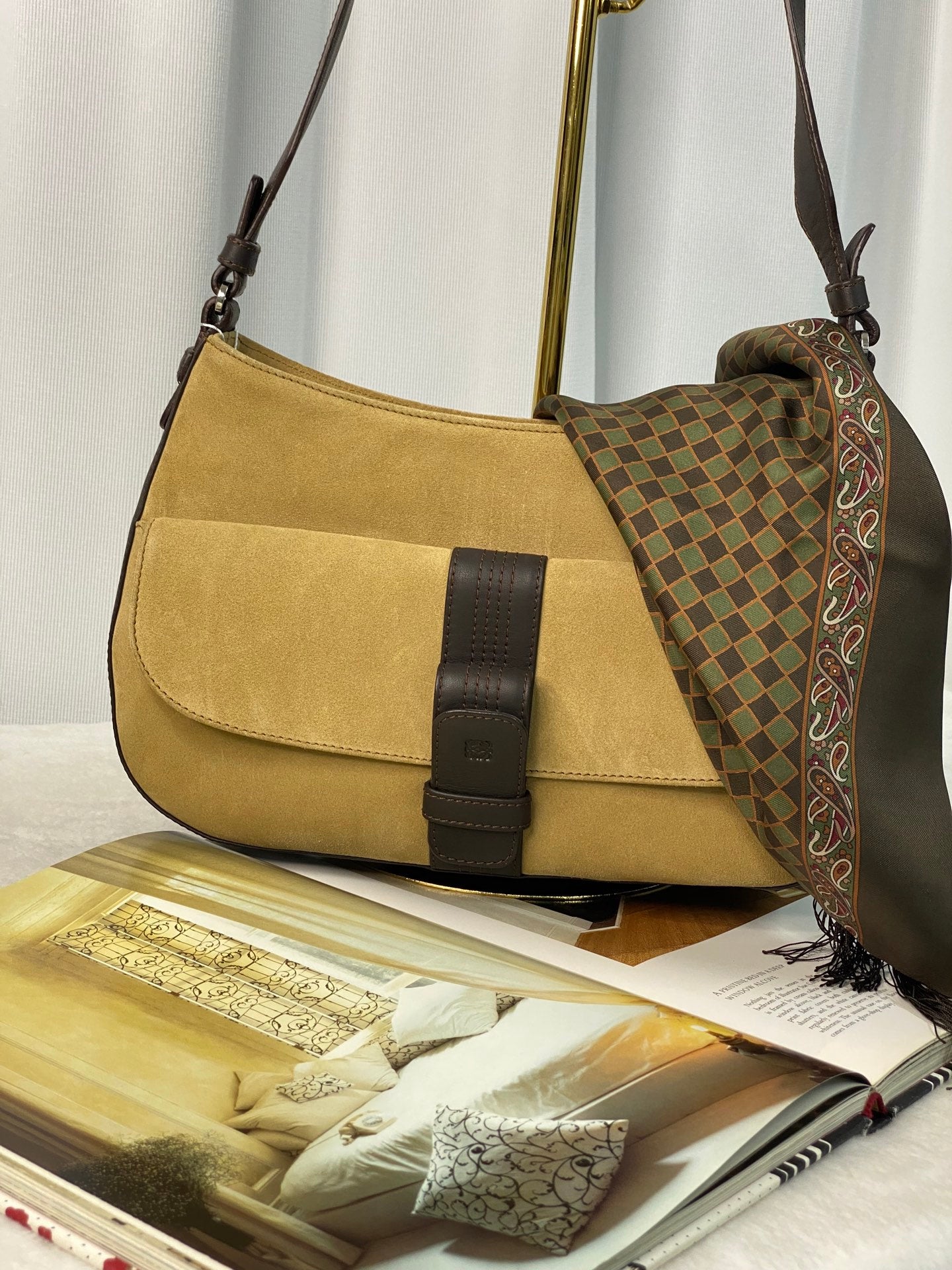 LOEWE Suede Shoulderbag