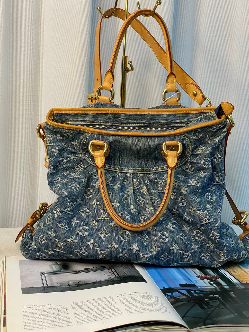 LOUIS VUITTON Monogram Denim Shoulderbag