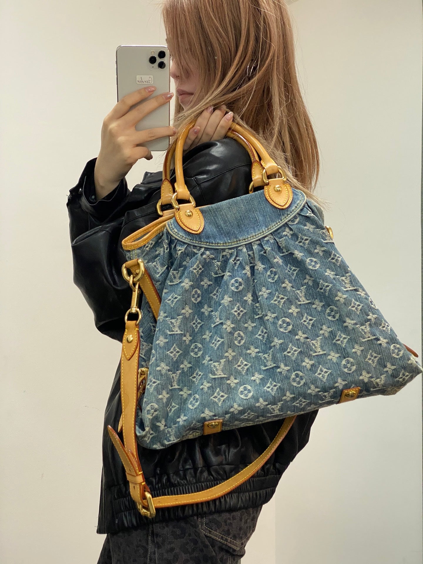 LOUIS VUITTON Monogram Denim Shoulderbag