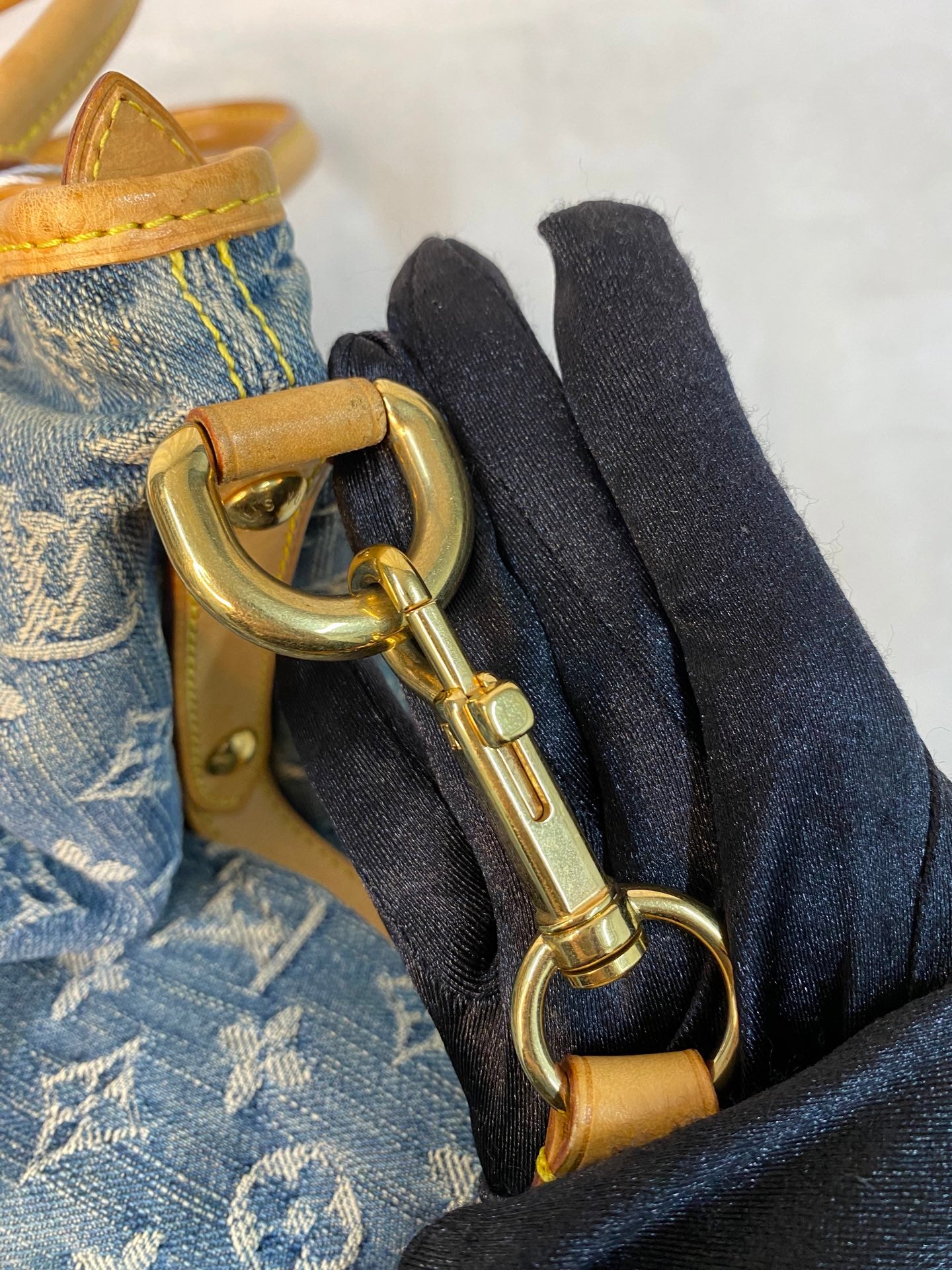 LOUIS VUITTON Monogram Denim Shoulderbag
