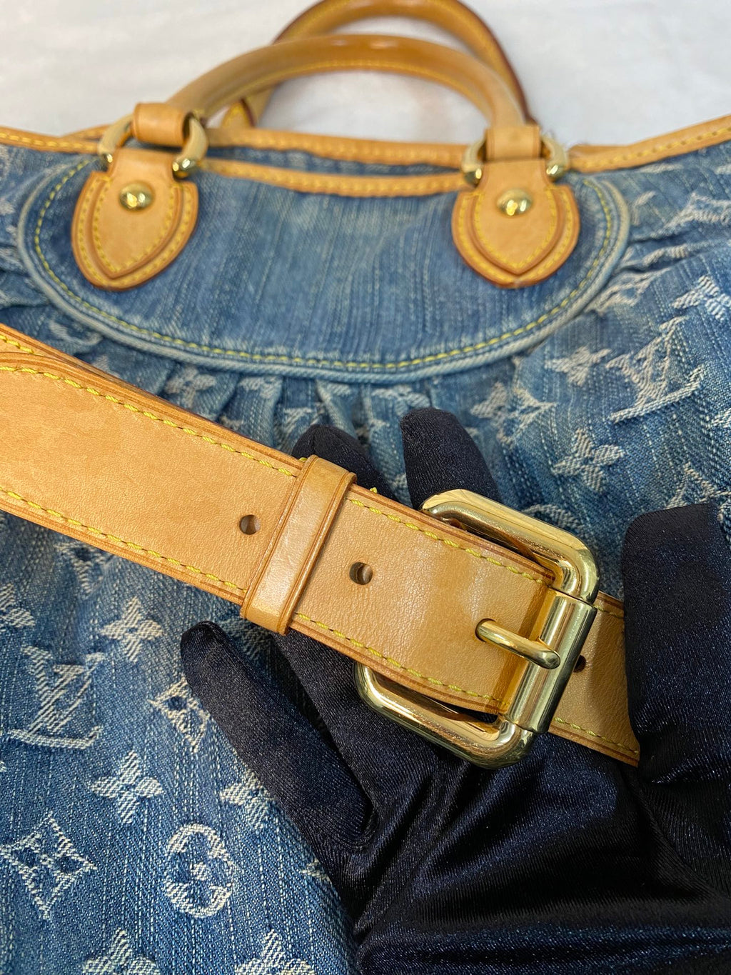LOUIS VUITTON Monogram Denim Shoulderbag