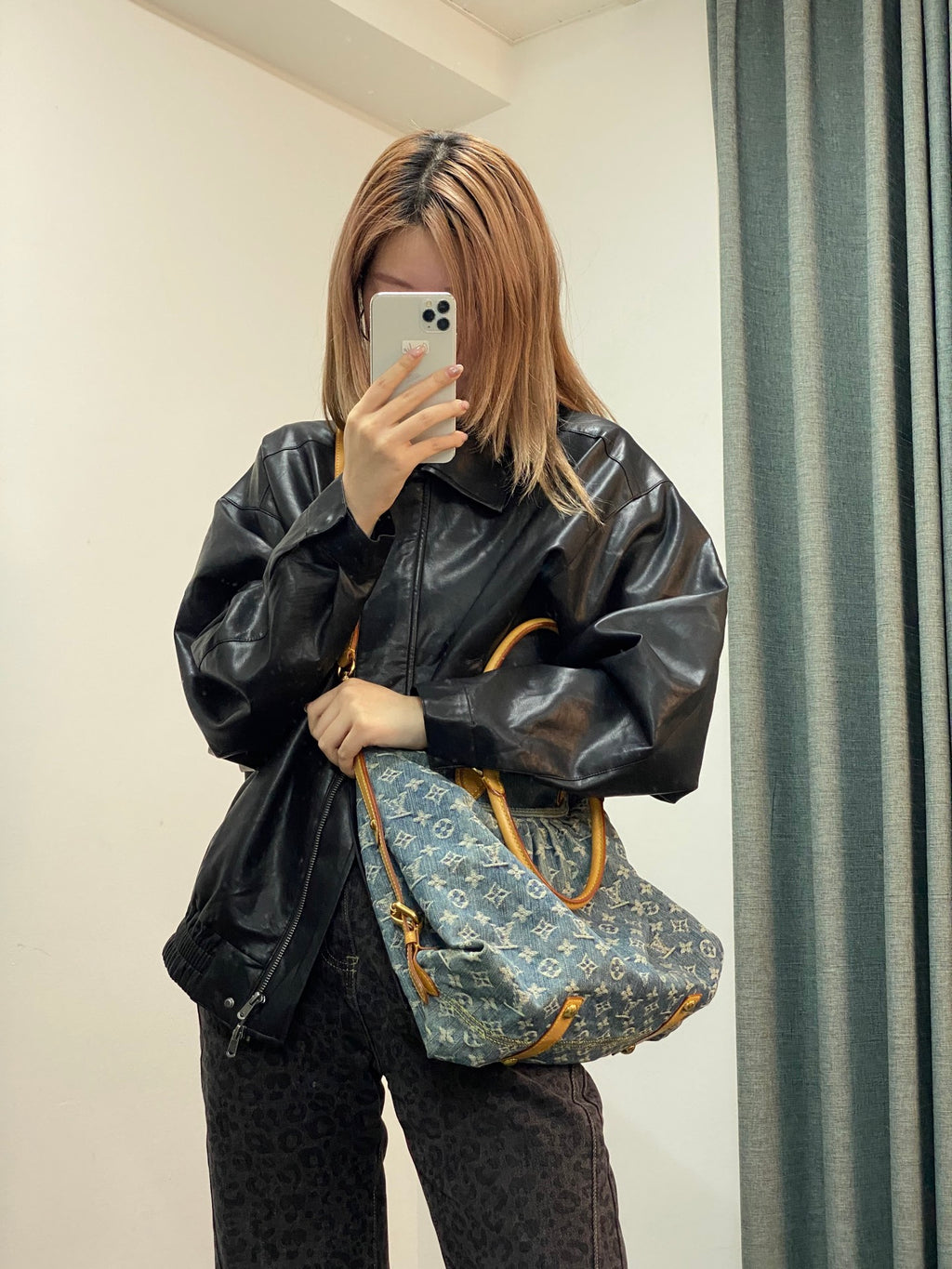 LOUIS VUITTON Monogram Denim Shoulderbag