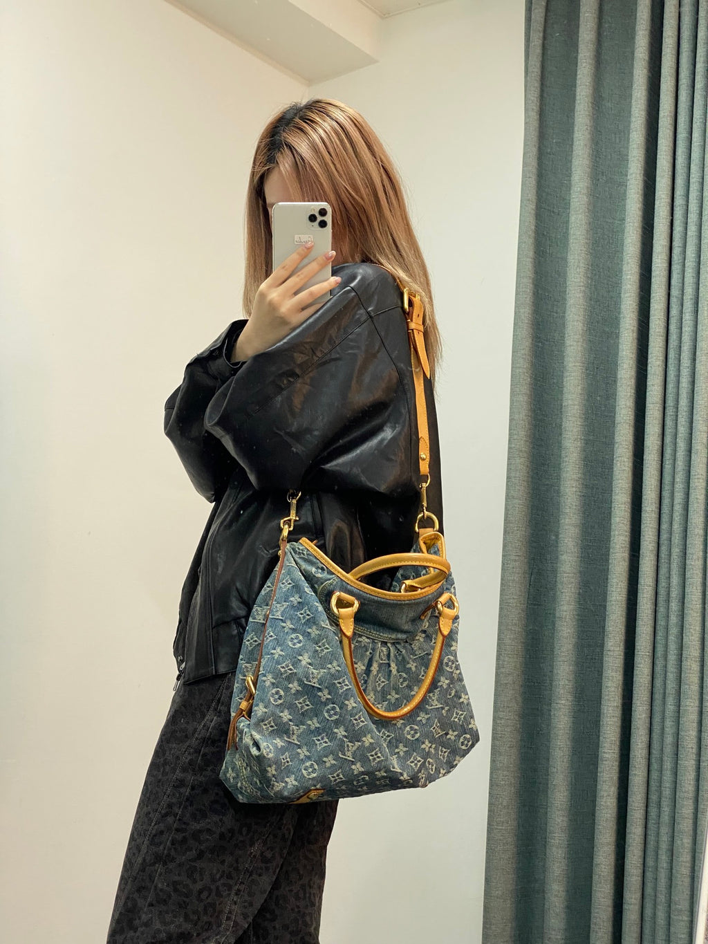 LOUIS VUITTON Monogram Denim Shoulderbag