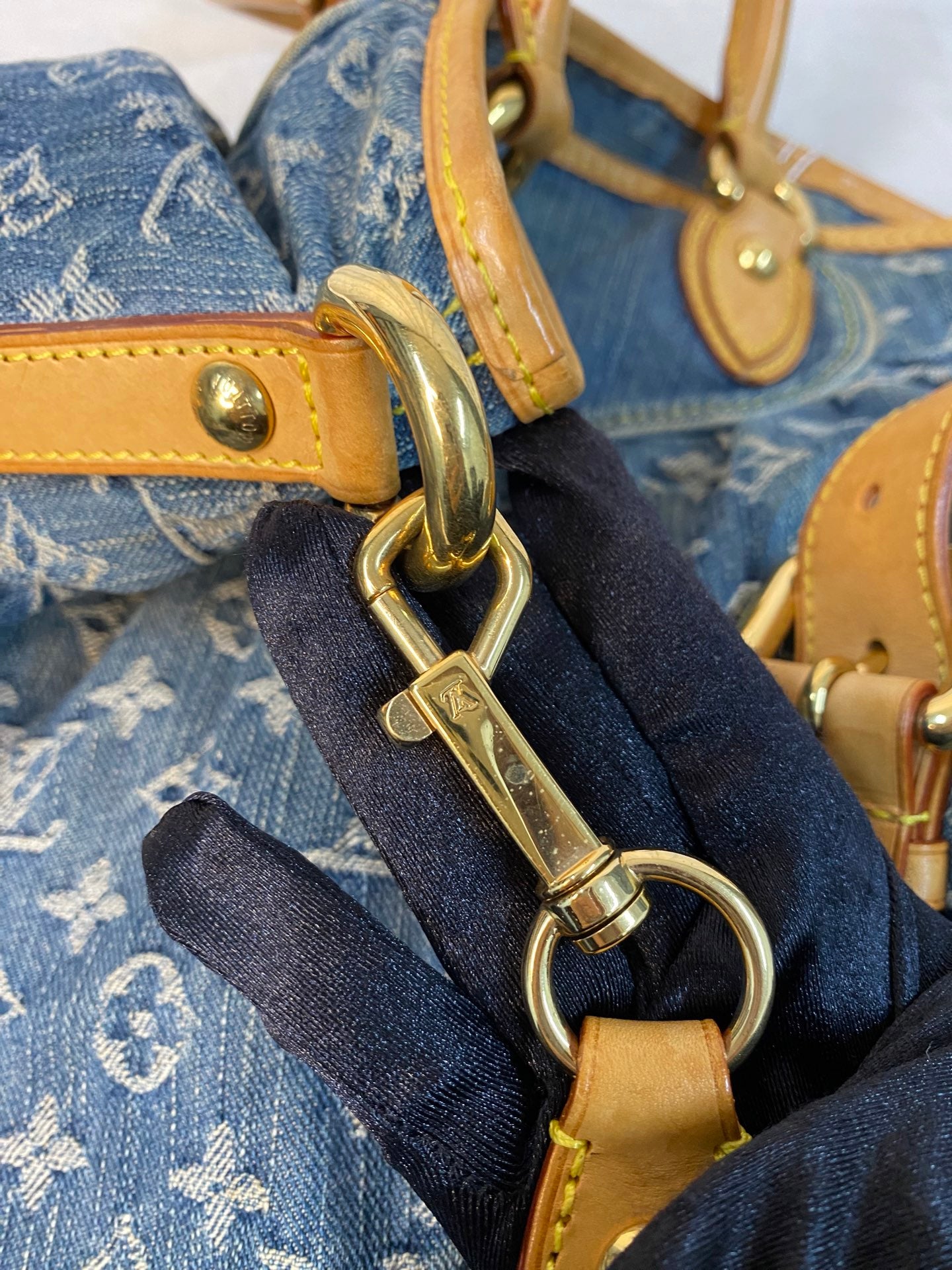 LOUIS VUITTON Monogram Denim Shoulderbag
