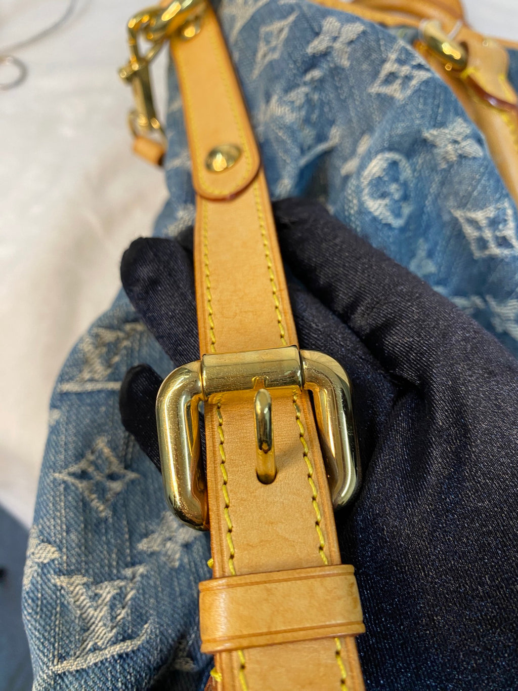LOUIS VUITTON Monogram Denim Shoulderbag