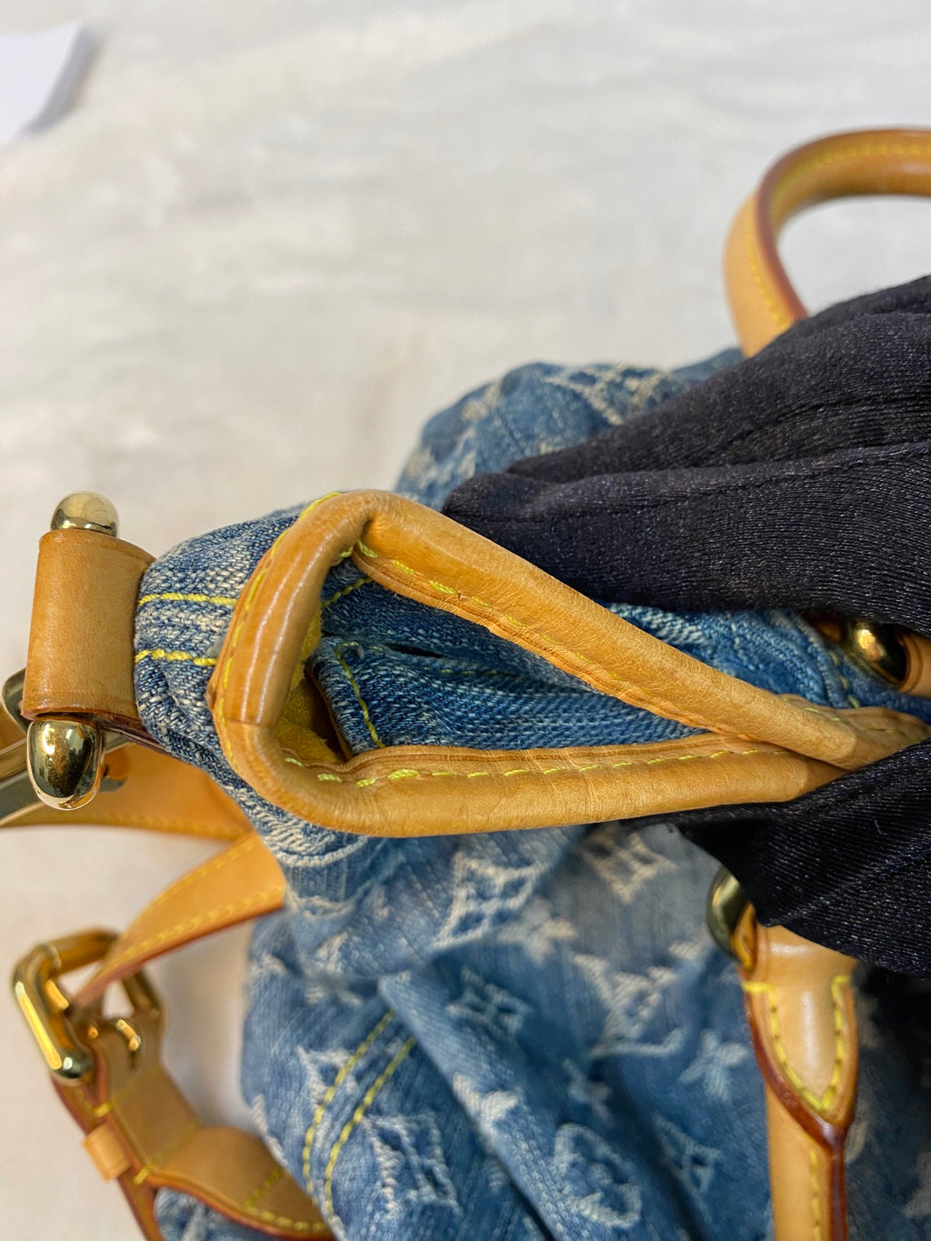 LOUIS VUITTON Monogram Denim Shoulderbag