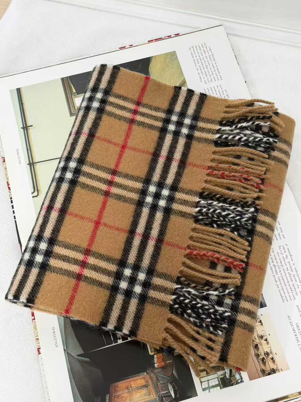 BURBERRY Check-pattern Scarf