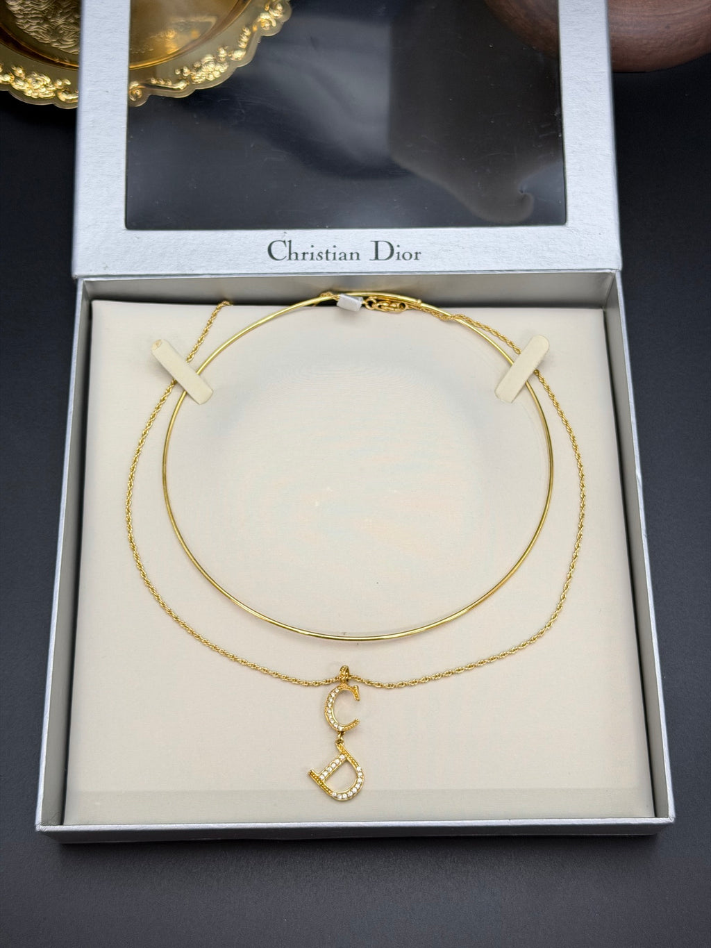 CHRISTIAN DIOR ReinestoneNecklace Set