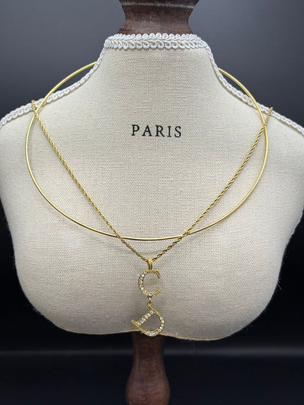 CHRISTIAN DIOR ReinestoneNecklace Set