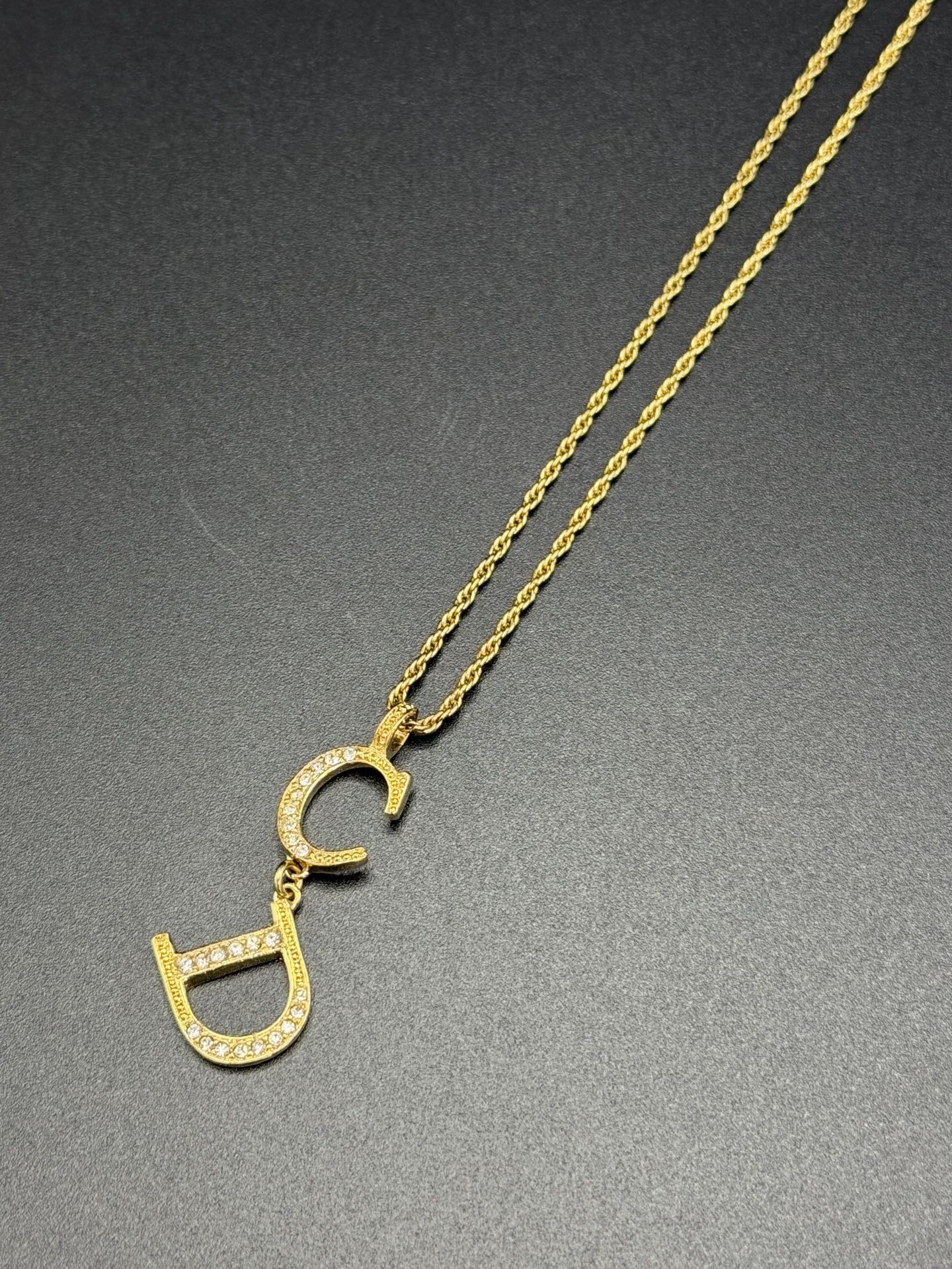 CHRISTIAN DIOR ReinestoneNecklace Set