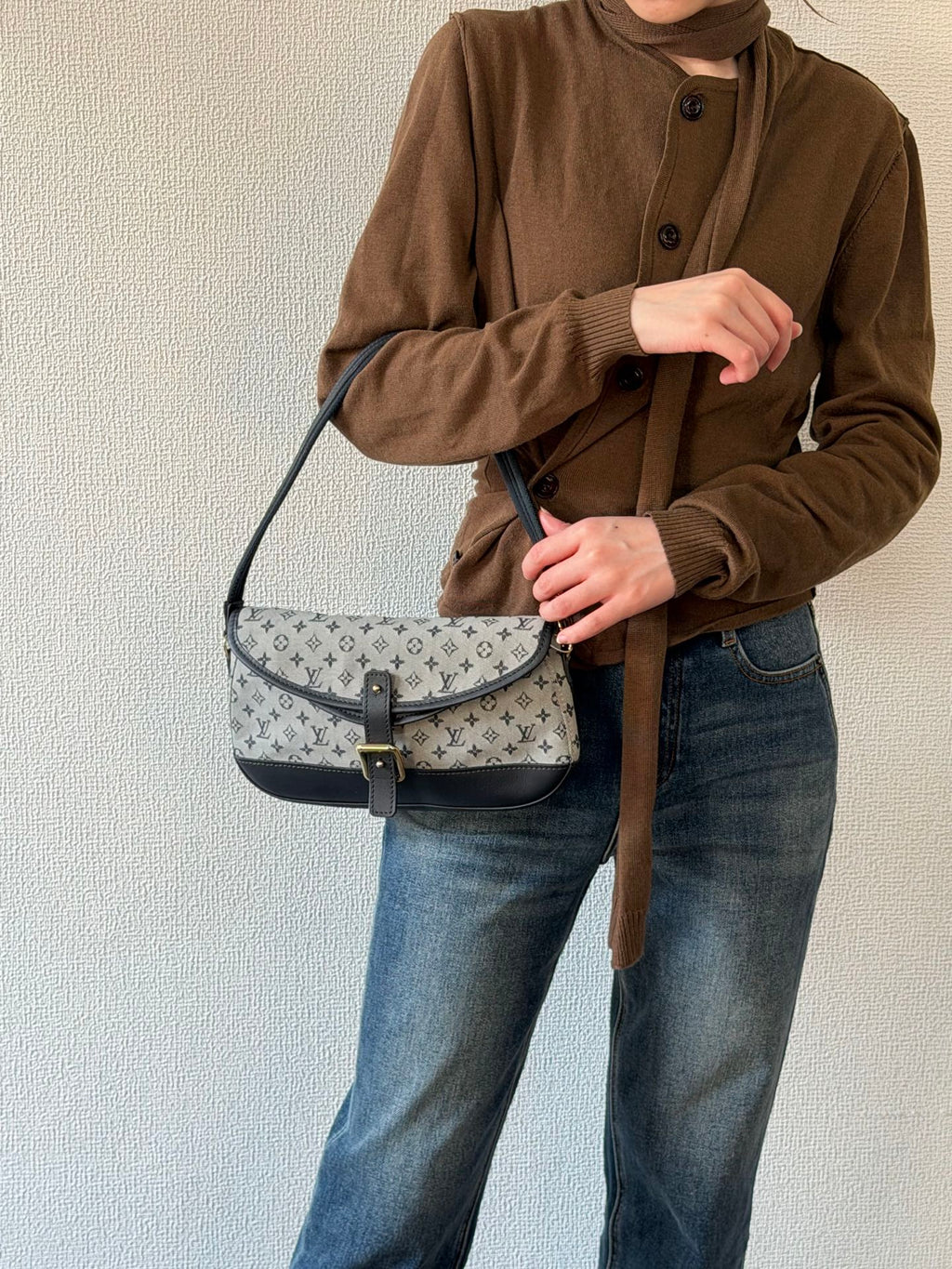LOUIS VUITTON Monogram Denim Shoulderbag
