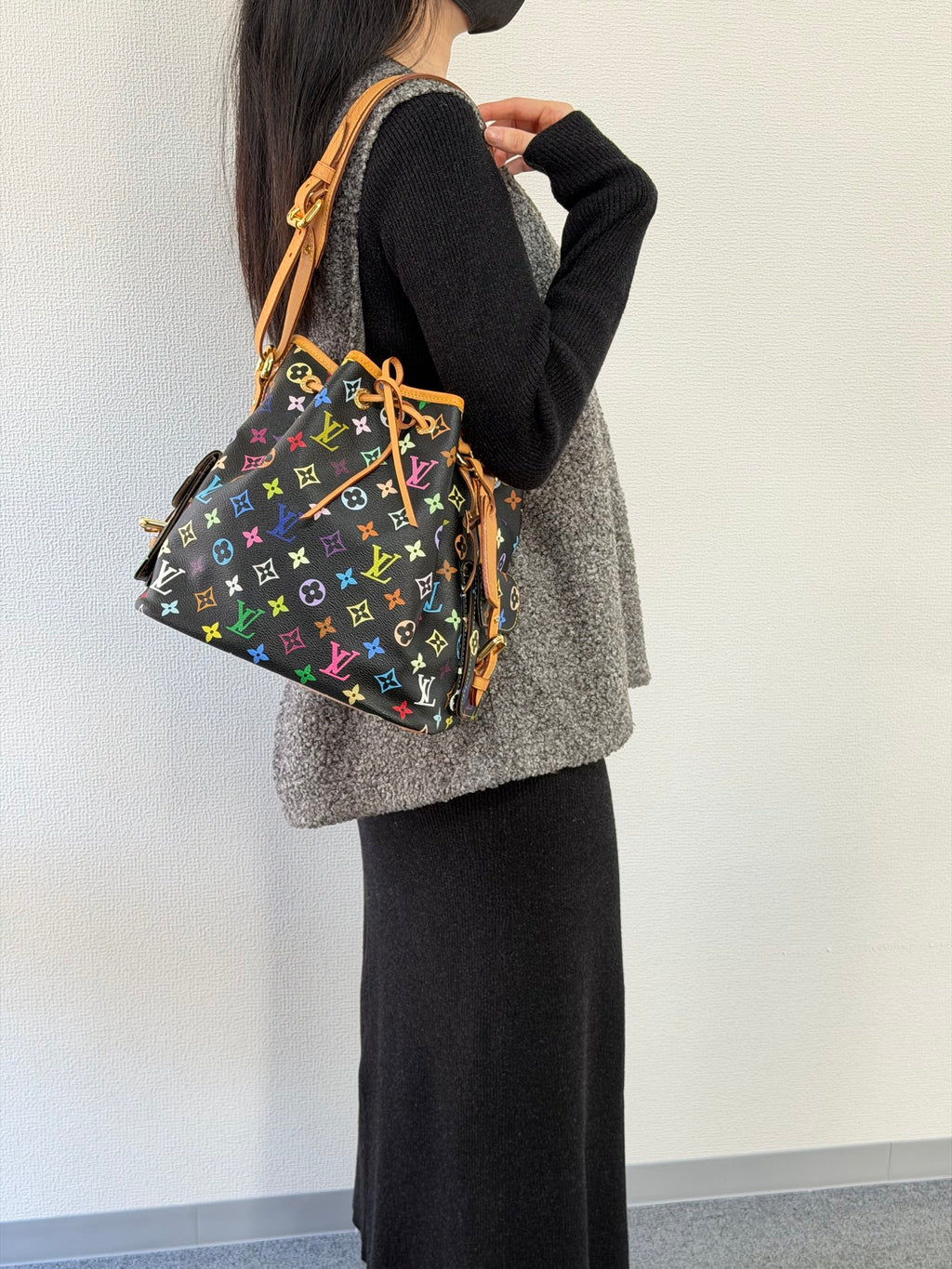 LOUIS VUITTON Monogram Multicolore Noir Shoulderbag