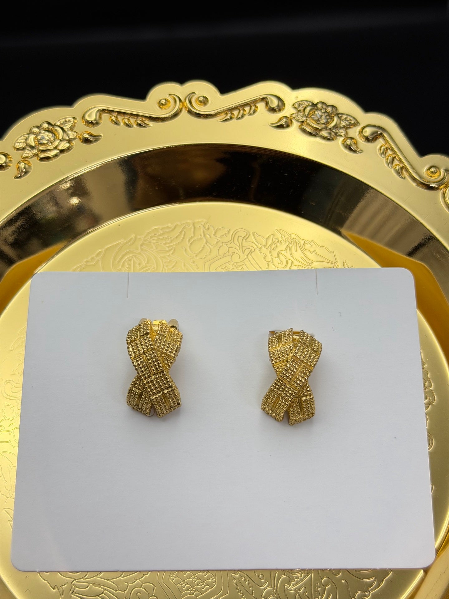 CHRISTIAN DIOR Ribbon Earring
