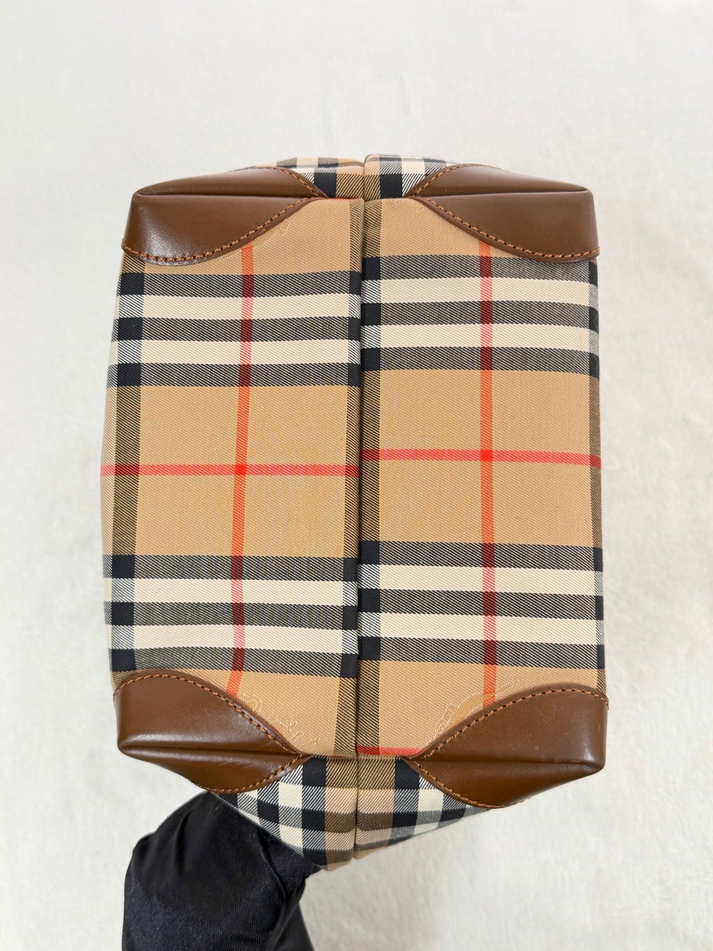 BURBERRY CHECK-pattern Mini totebag