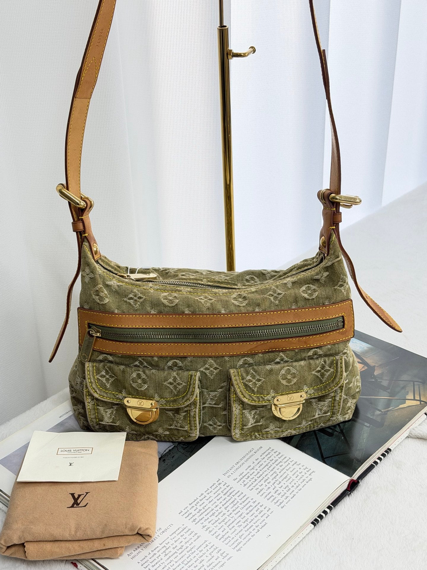 LOUIS VUITTON Monogram Denim Shoulder bag