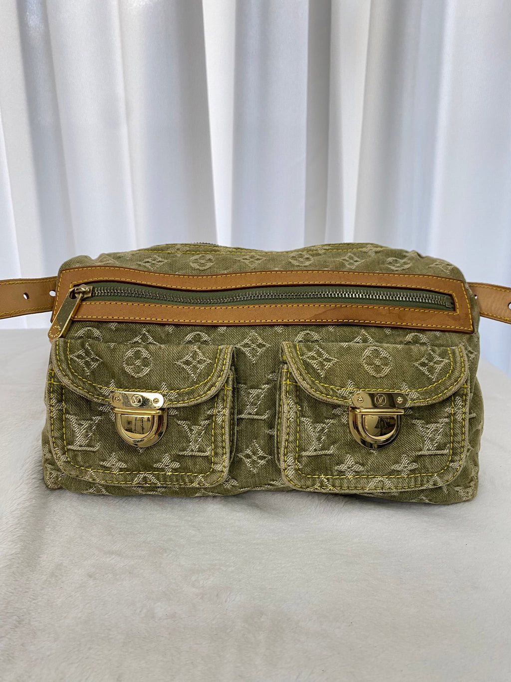 LOUIS VUITTON Monogram Denim Shoulder bag