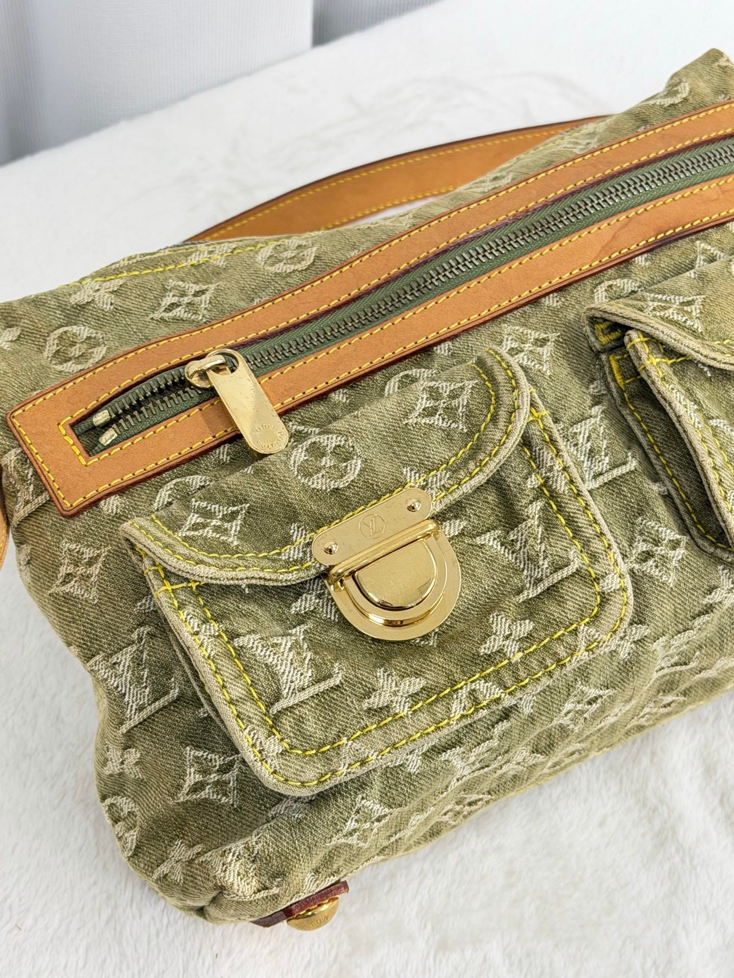 LOUIS VUITTON Monogram Denim Shoulder bag