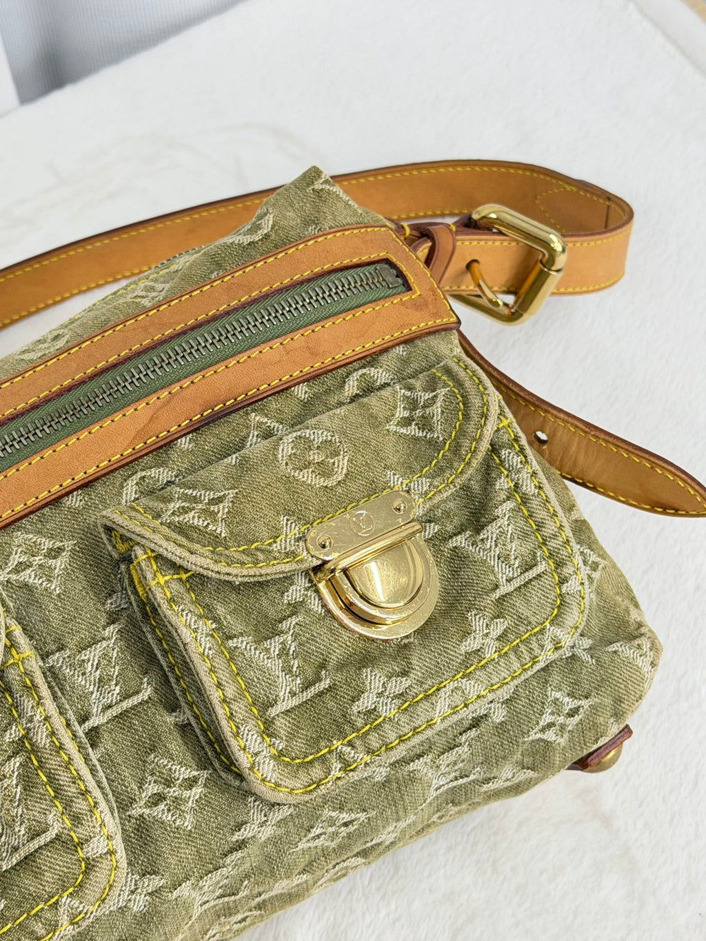 LOUIS VUITTON Monogram Denim Shoulder bag