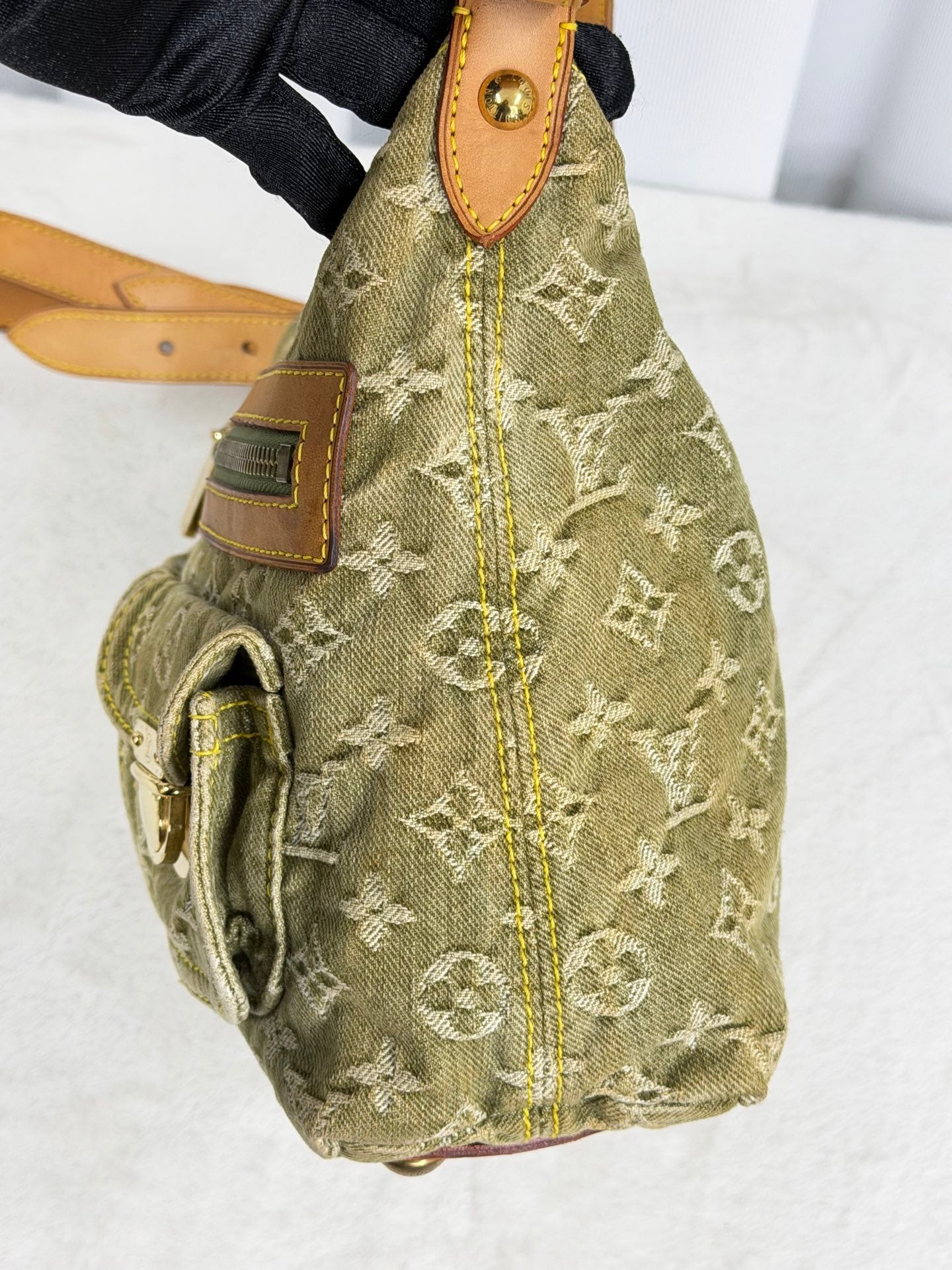 LOUIS VUITTON Monogram Denim Shoulder bag