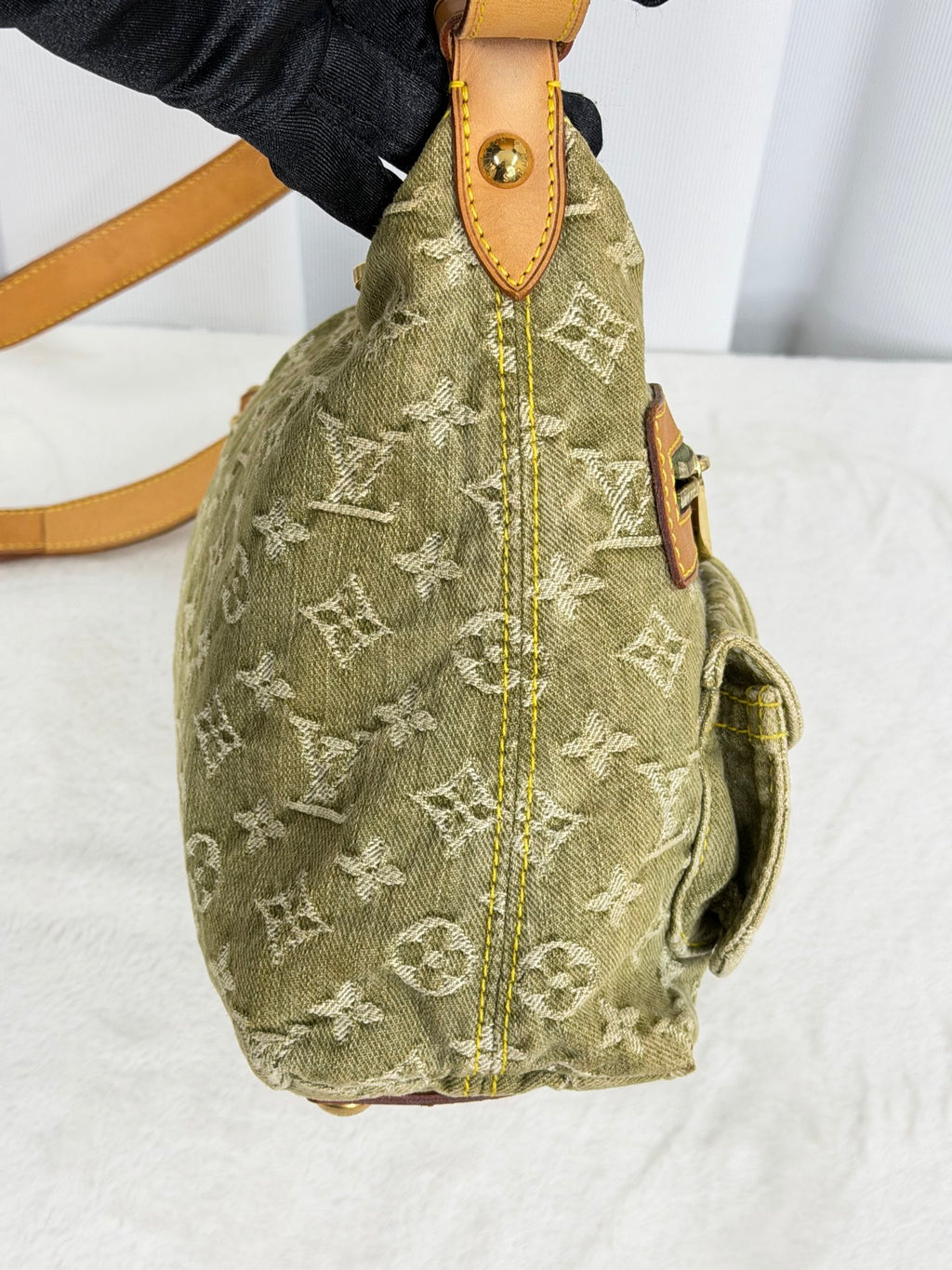 LOUIS VUITTON Monogram Denim Shoulder bag