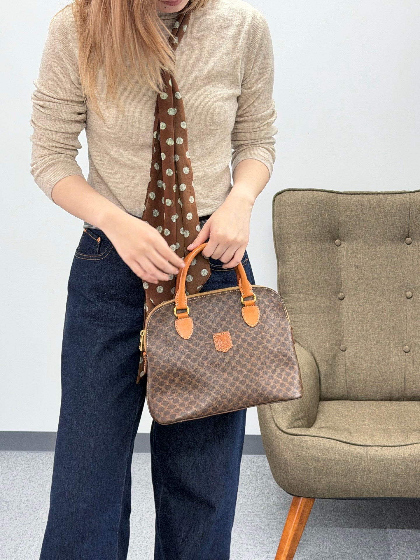 CELINE Macadam Handbag