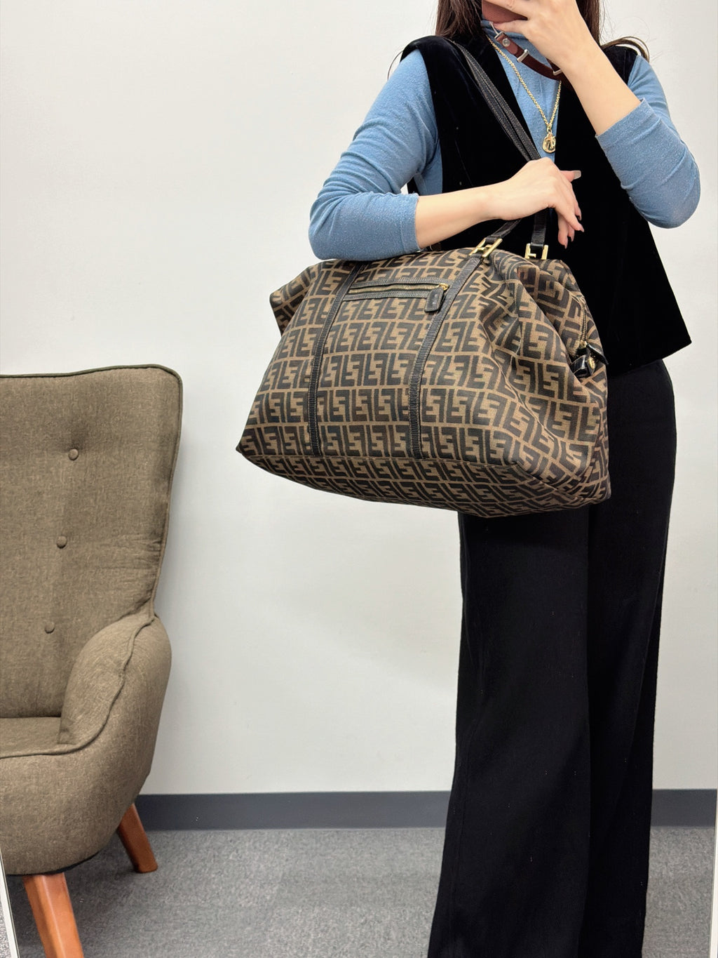 FENDI Zucca Travel Bag