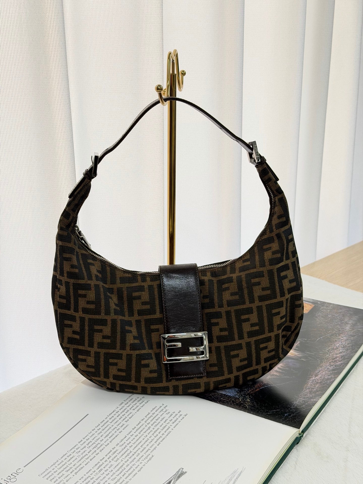 FENDI Zucca Hobo Shoulderbag