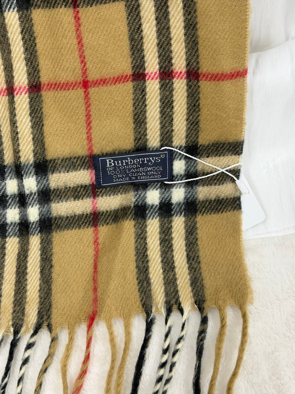 BURBERRY Classic Palid Pattern Lambswool Scarf