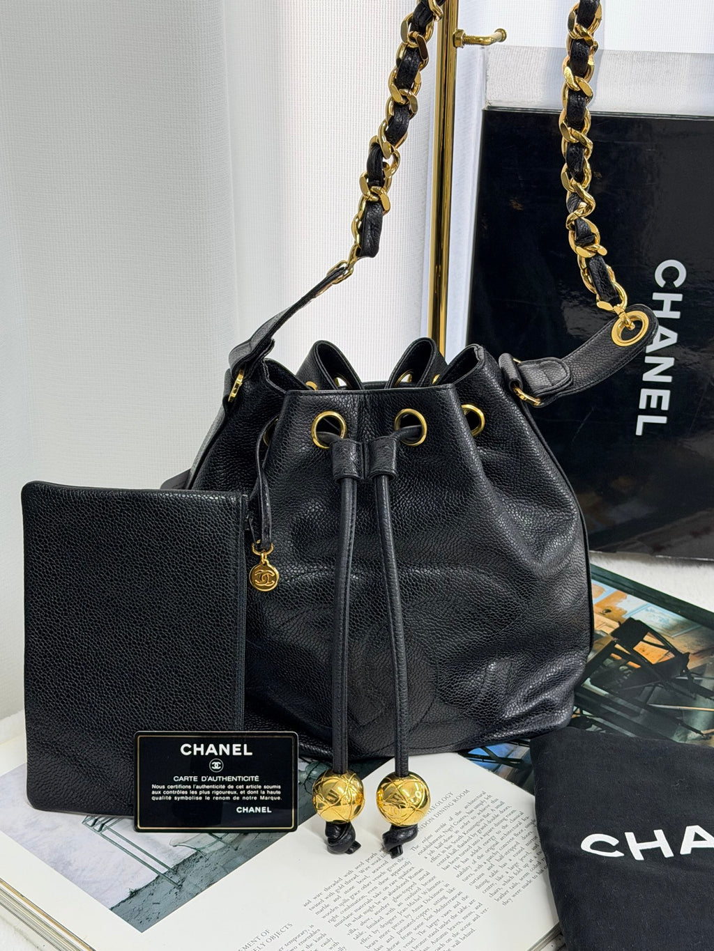 CHANEL Genuine Bucketshoulderbag Set