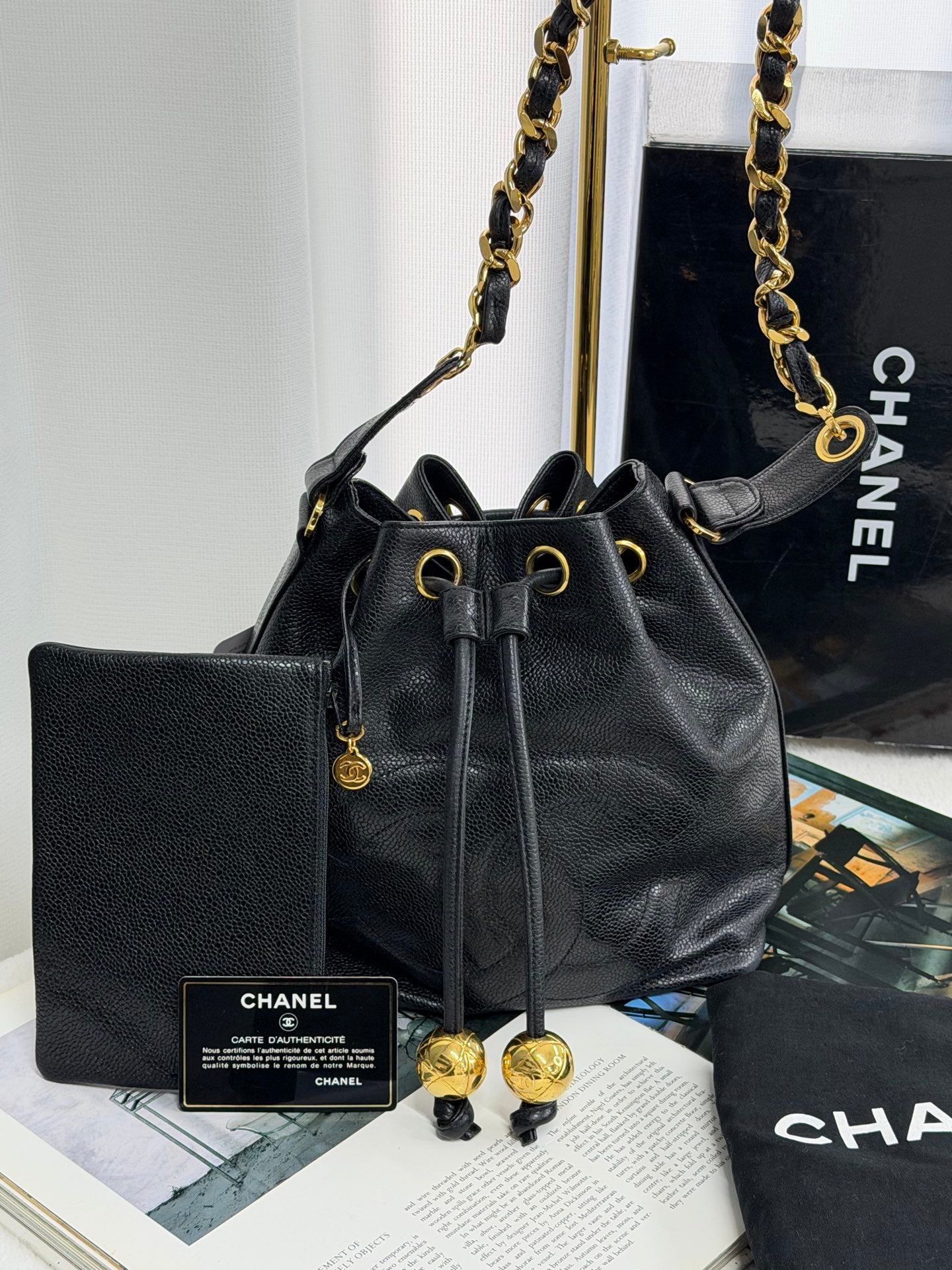 CHANEL Genuine Bucketshoulderbag Set