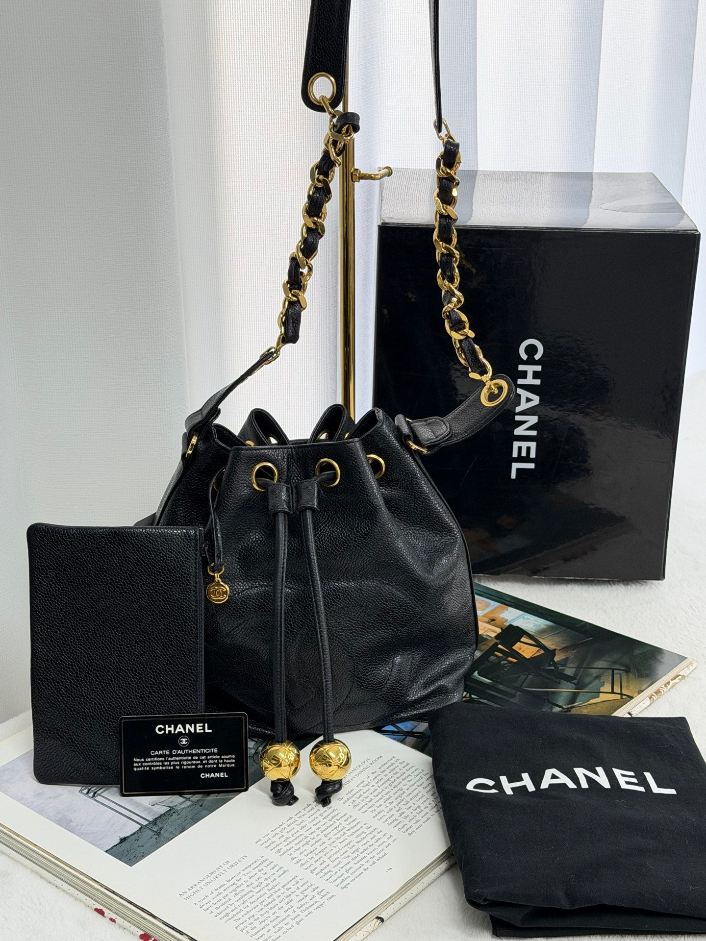 CHANEL Genuine Bucketshoulderbag Set