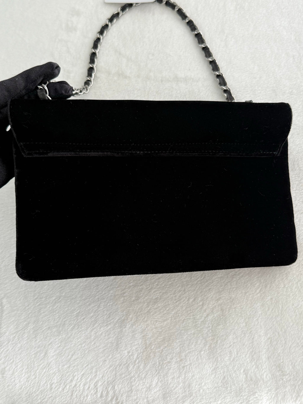 CHANEL Suede Chainbag