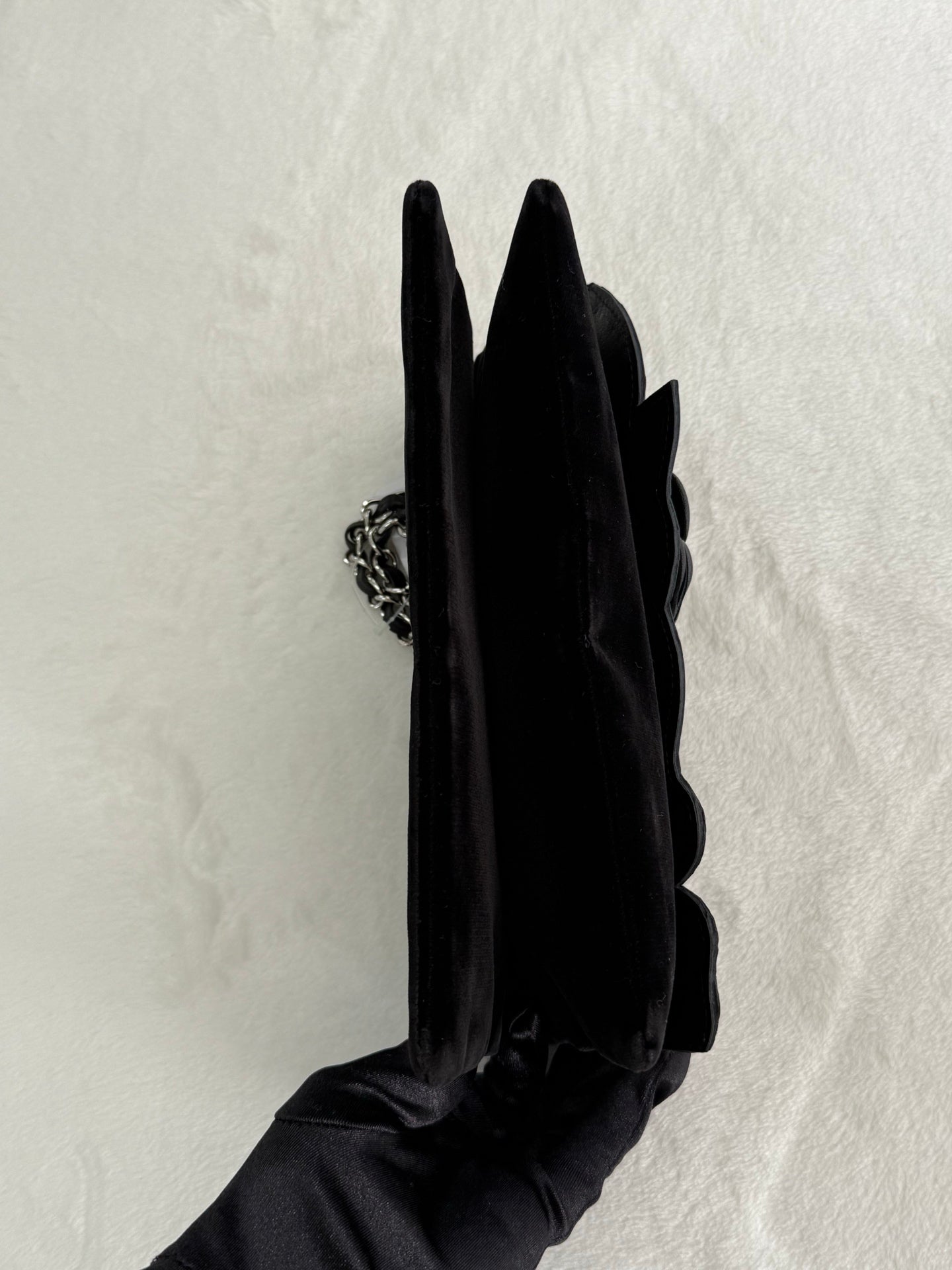 CHANEL Suede Chainbag