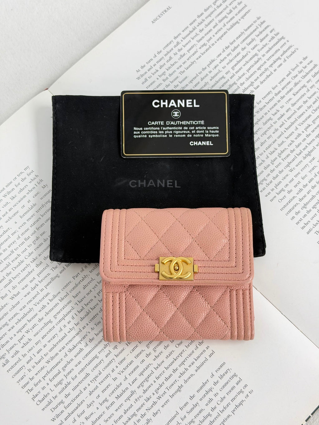 CHANEL Leboy Trifold Wallet