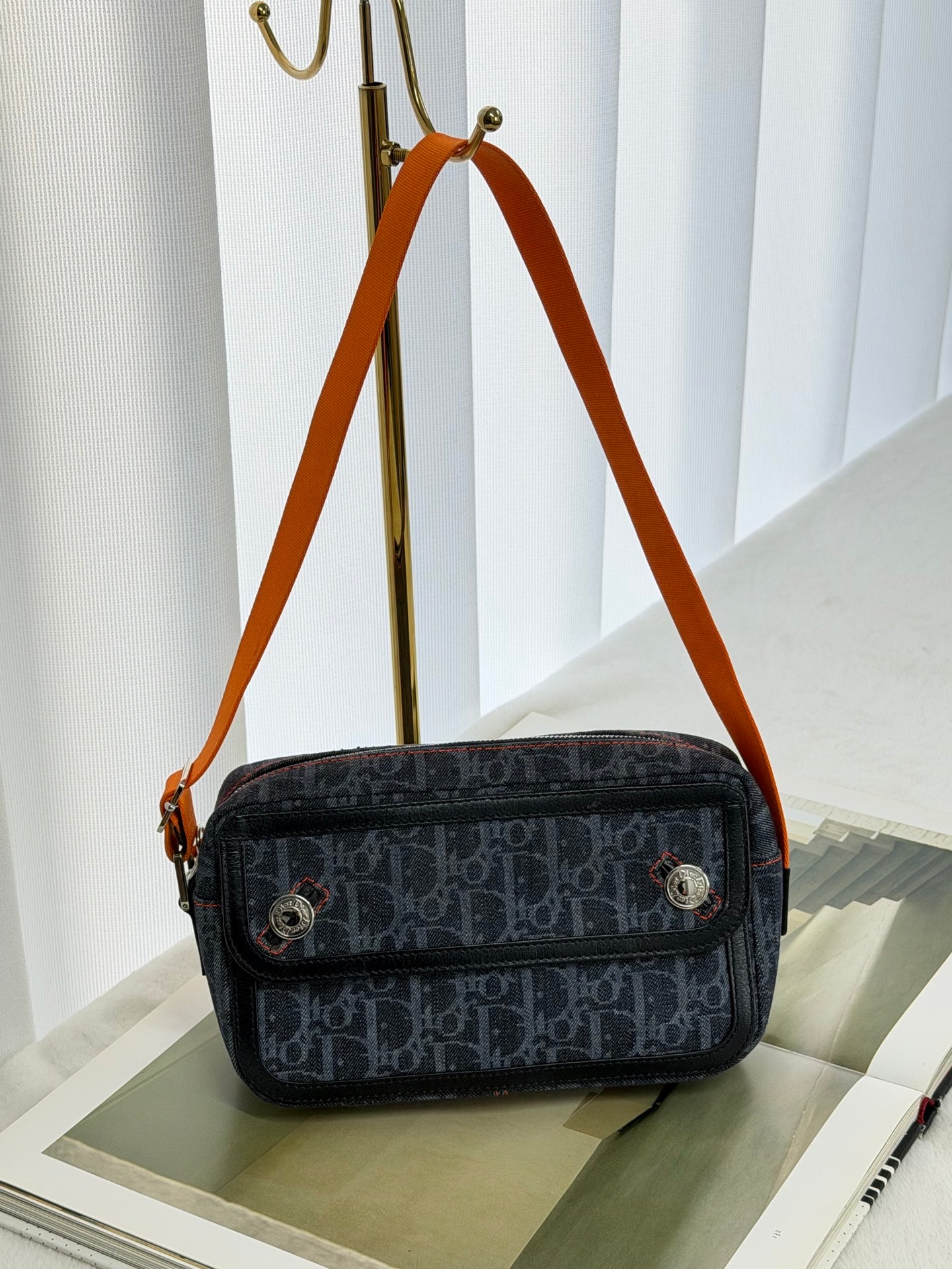 CHRISTIAN DIOR Oblique Canvas Shoulderbag