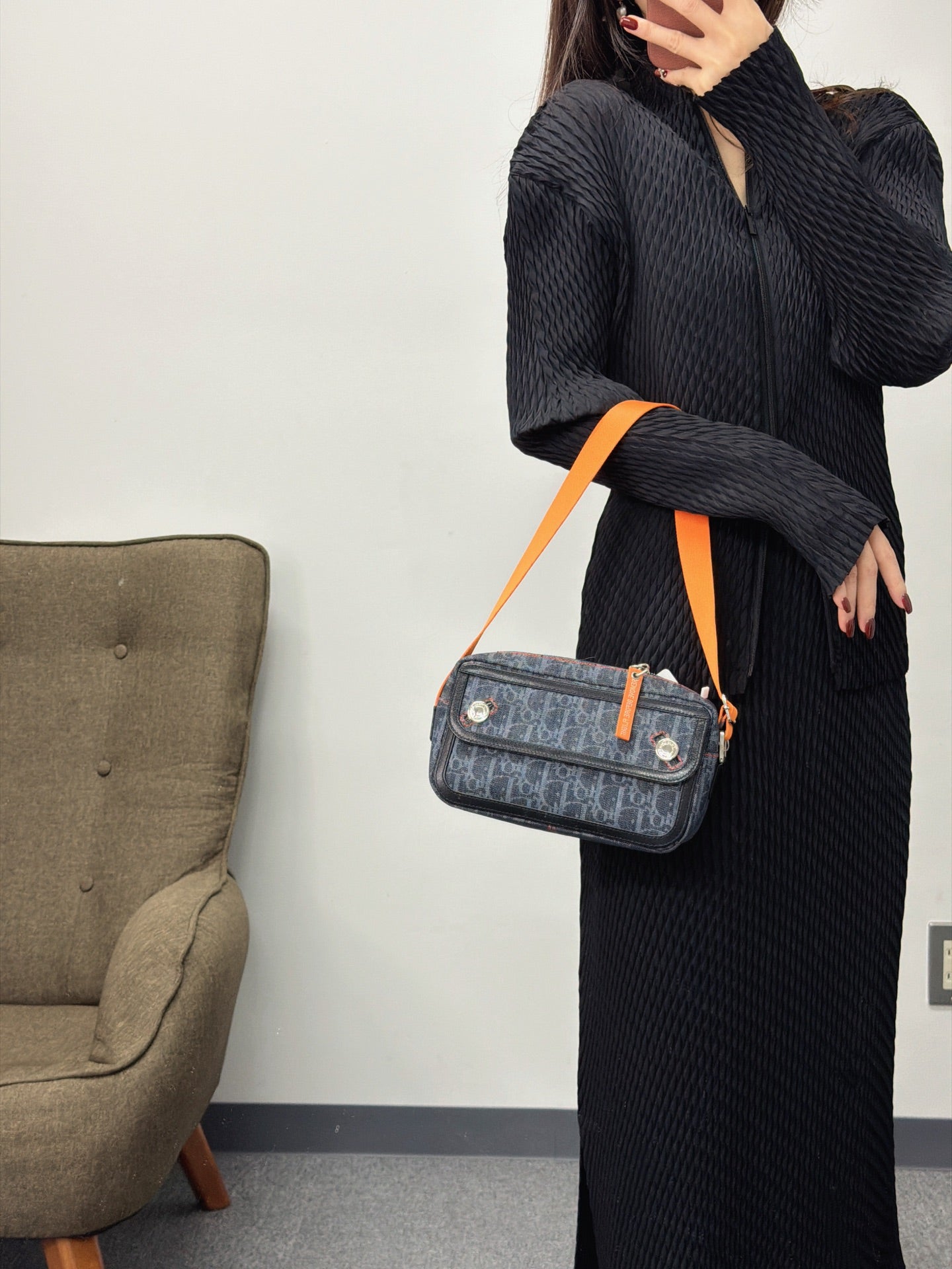 CHRISTIAN DIOR Oblique Canvas Shoulderbag