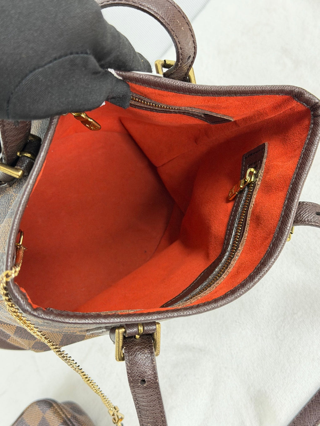 LOUIS VUITTON Damier BucketHandbag Set