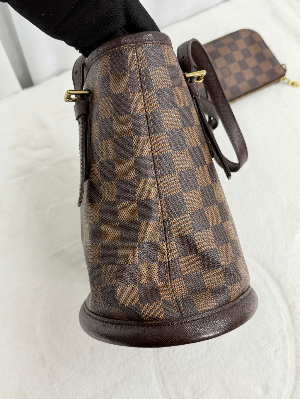 LOUIS VUITTON Damier BucketHandbag Set