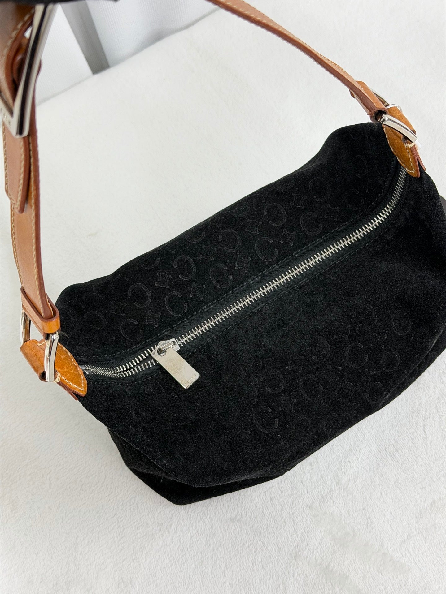 CELINE Suede Handbag