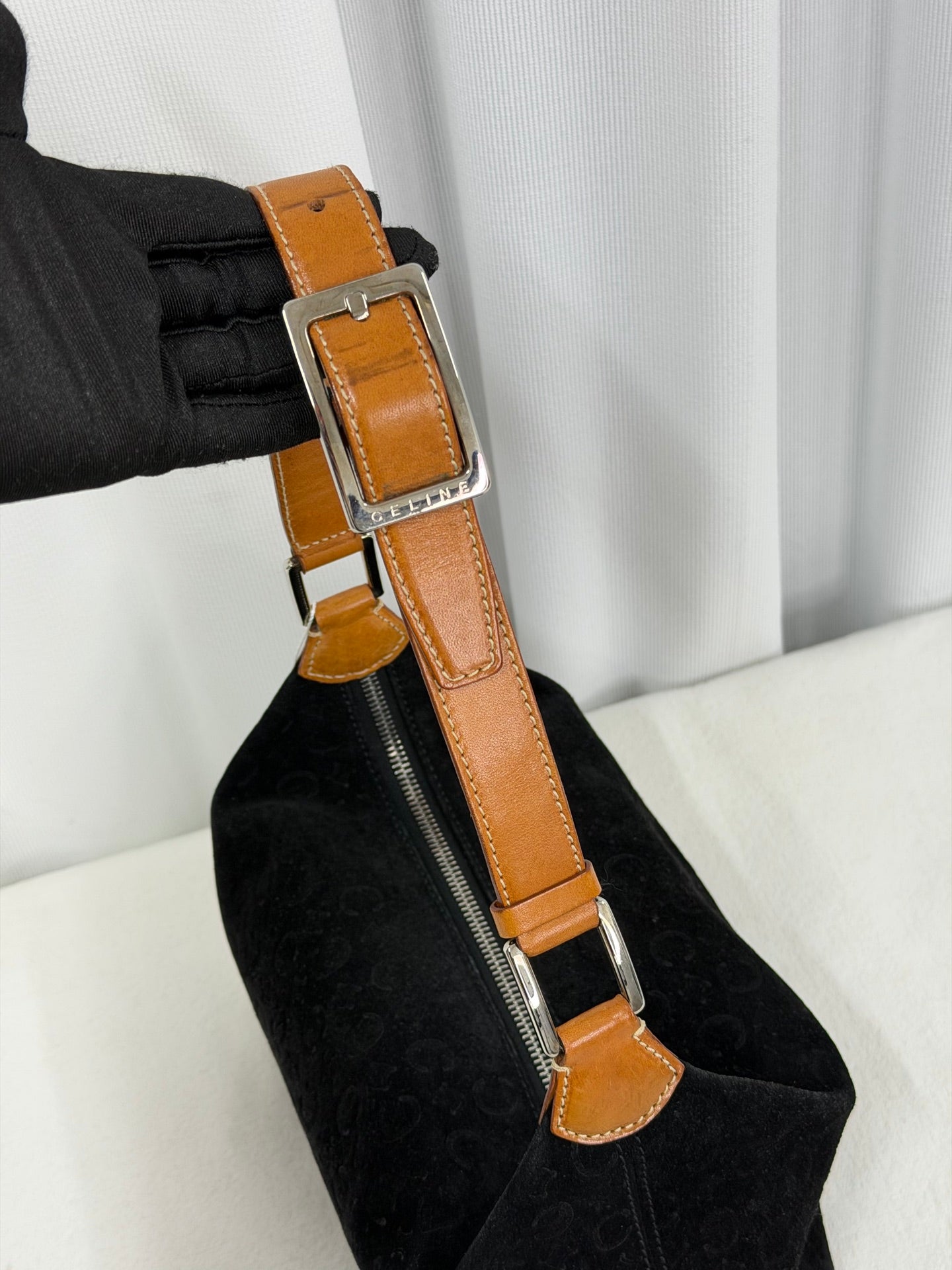 CELINE Suede Handbag