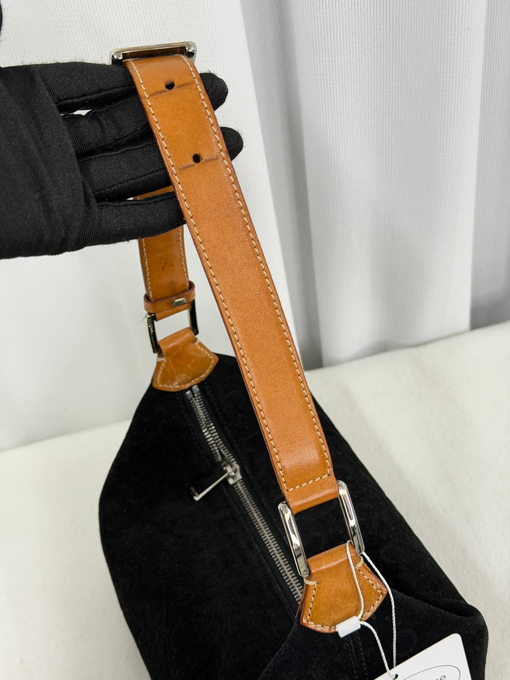 CELINE Suede Handbag