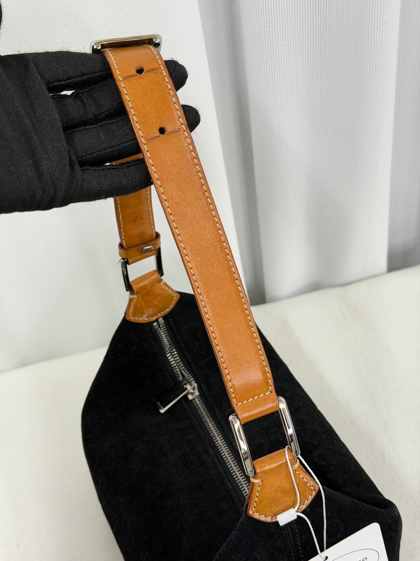 CELINE Suede Handbag