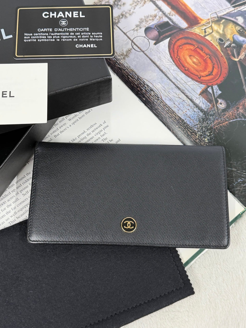 CHANEL Genuine Cavier Wallet