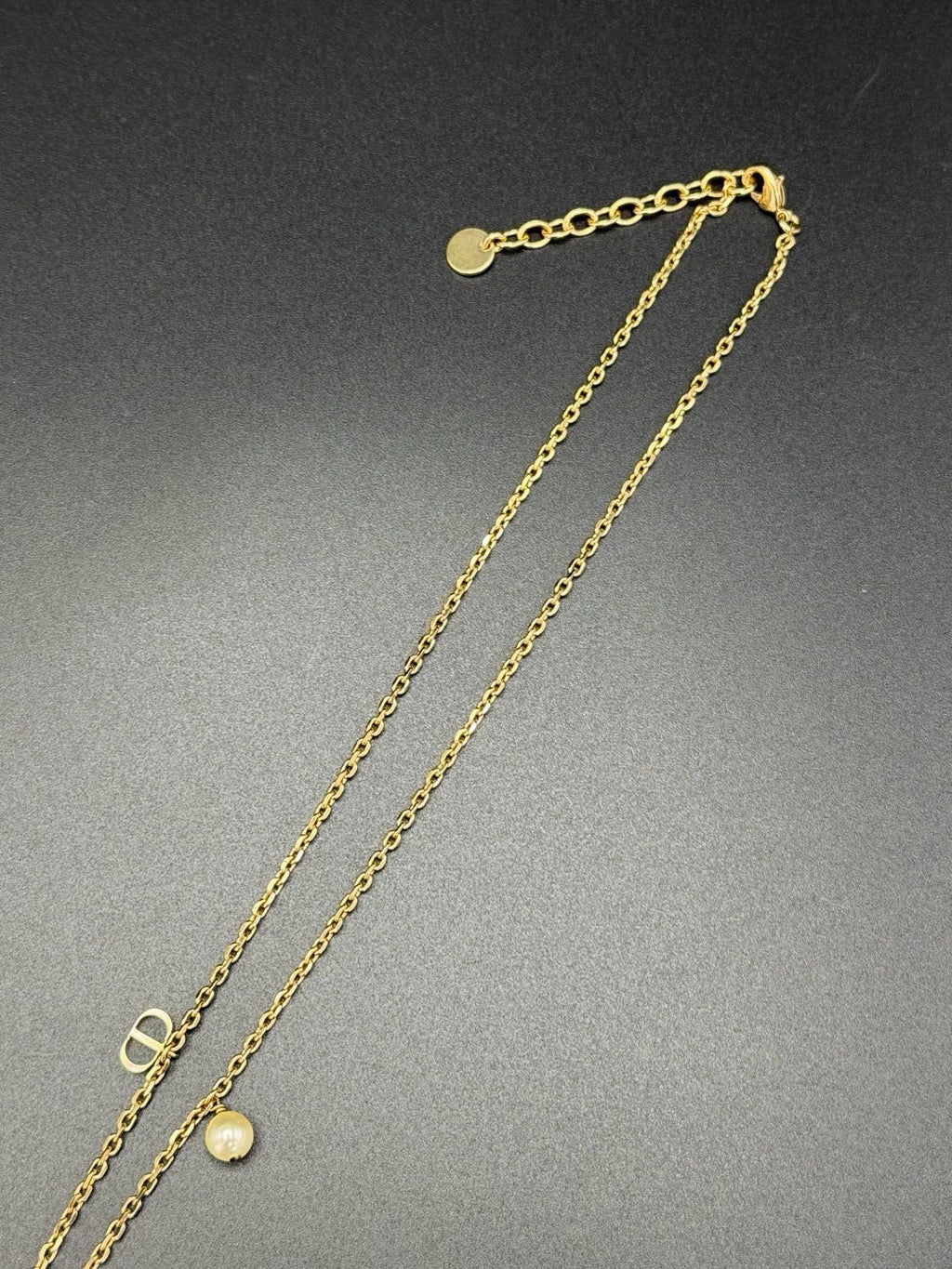 CHRISTIAN DIOR Eiffel Tower Pendant Necklace