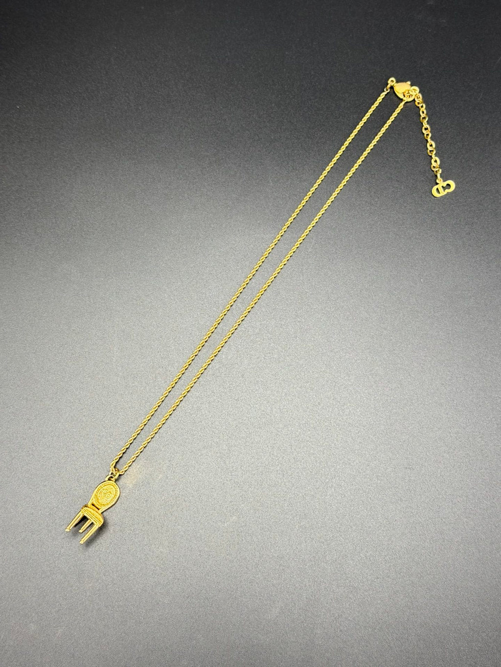 CHRISTIAN DIOR Chair-Shaped Necklace