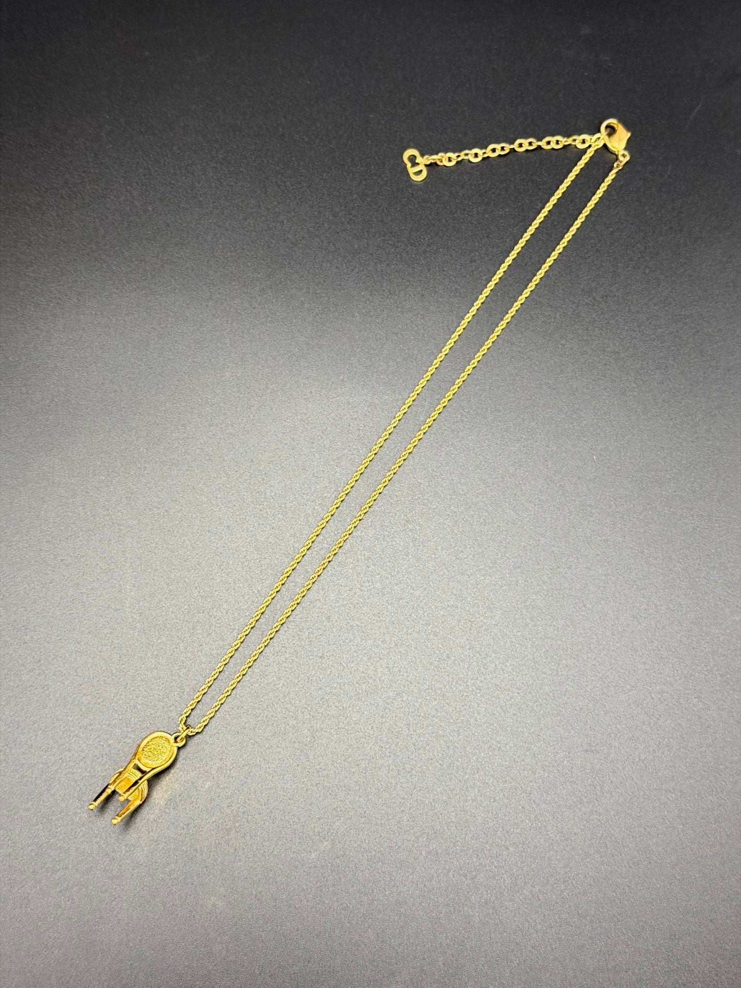 CHRISTIAN DIOR Chair-Shaped Necklace